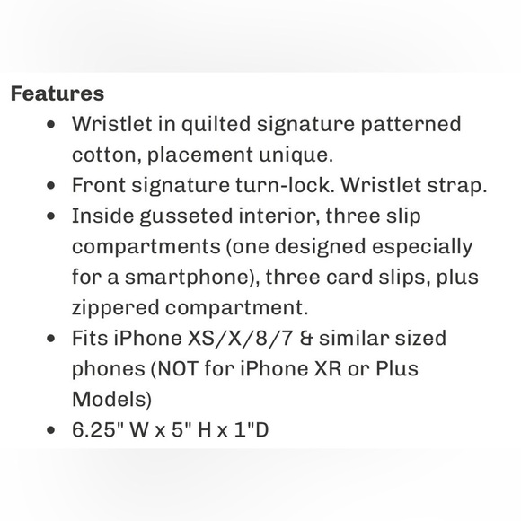 Vera Bradley Your Turn Smartphone Wristlet Tropical Paradise Pink/Green EUC - Picture 7 of 7